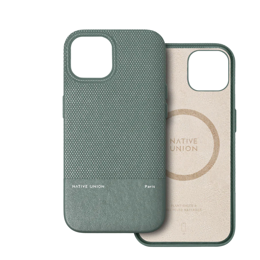 เคสมือถือ Native Union Classic Case for iP 15 Pro 15 Pro Max -Black  Kraft Slate Green