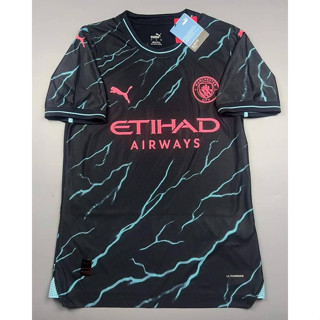 (Player) เสื้อฟุตบอล แมนซิตี้เยือนดำชุดสาม 2023/2024