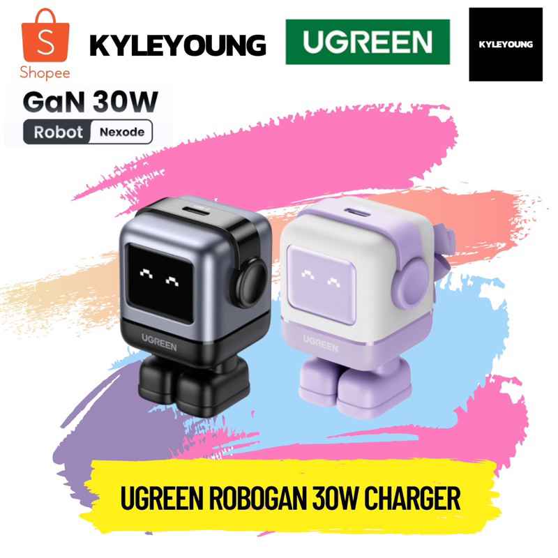 [สินค้ามือ1 พร้อมส่ง] UGREEN RoboGaN 30W Charger หน้าจอ LCD หัวชาร์จ ...