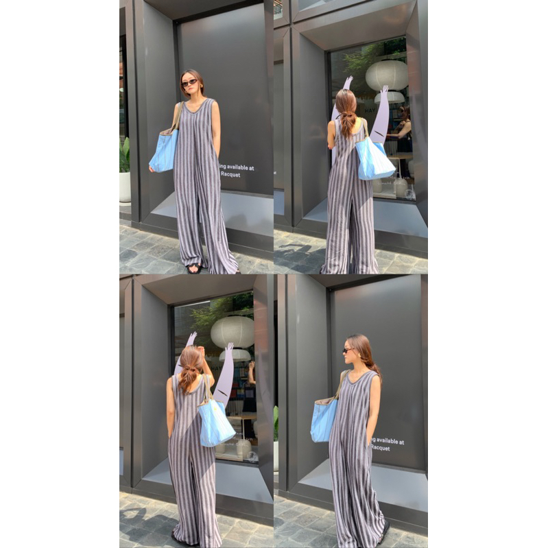 Charlotte irony | Striped Jumpsuit