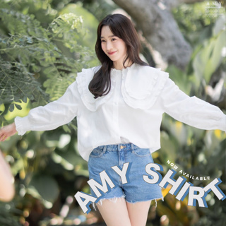 🌈 Ami Shirt 🌷 เสื้อเชิ้ต โอเวอร์ไซส์ สไตล์โคเรียล y2k บาร์บี้ barbie