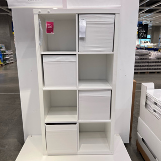 IKEA - ชั้นวางของอิเกีย รุ่น KALLAX คอลแล็กซ์ ขนาด 77x147 ซม. ใช้งานได้หลากหลาย ไม่ว่าจะวางแนวนอน แนวตั้ง วางพิงผนัง