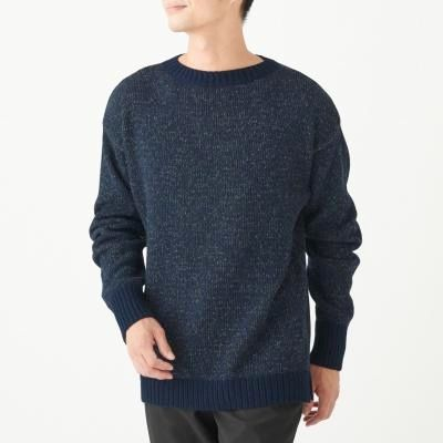 เสื้อไหมพรมผุ้ชาย-เสื้อไหมพรมคอกลม-muji-yak-blend-wool-knitting-crew-neck-sweater-13984987394