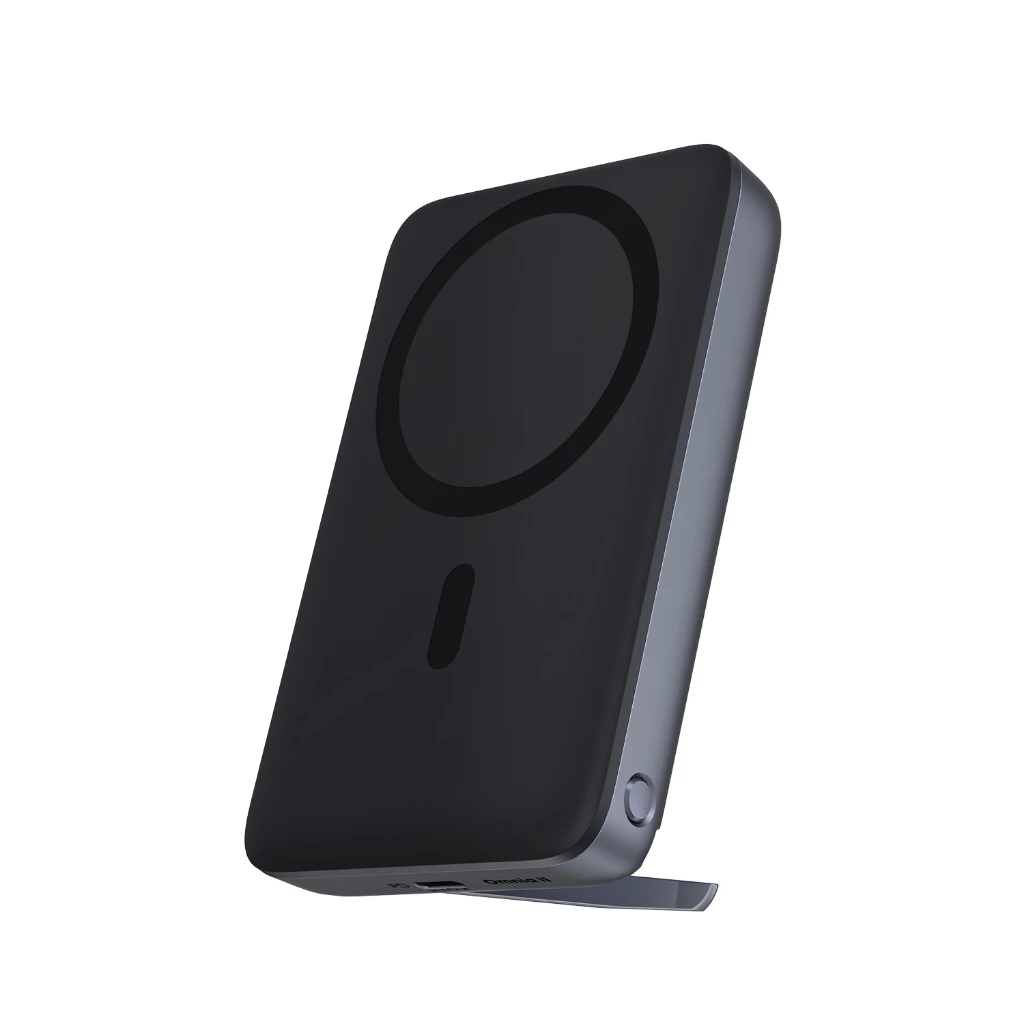 AUKEY PB-MS02-สีดำ พาวเวอร์แบงชาร์จไร้สาย MagLynk 10000mAh Magnetic Wireless Charging Power Bank