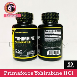 🔥Primaforce, Yohimbine HCl, 2.5 mg, 90 Vegetarian Capsules🔥(exp.02/26)