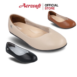 Aerosoft (แอโร่ซอฟ) รองเท้าคัทชูส้นแบน รุ่น CW3038