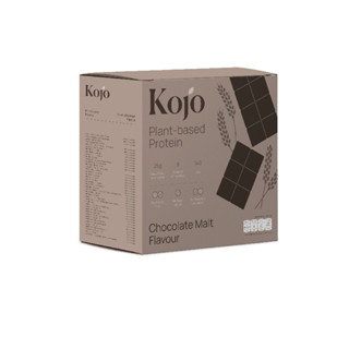 1 Box: Kojo Plant Based Protein Chocolate Malt Flavour โปรตีนจากพืช รสช็อคโกแลตมอลต์ 1 กล่อง