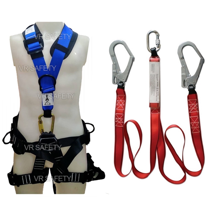 เข็มขัดปีนที่สูง เแบบต็มตัว รุ่น HT327 (Safety Belt) DRing 5 จุด