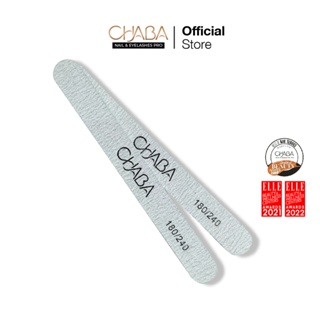 ตะไบหยาบ ทรงมน 180/240 ของ CHABA nail