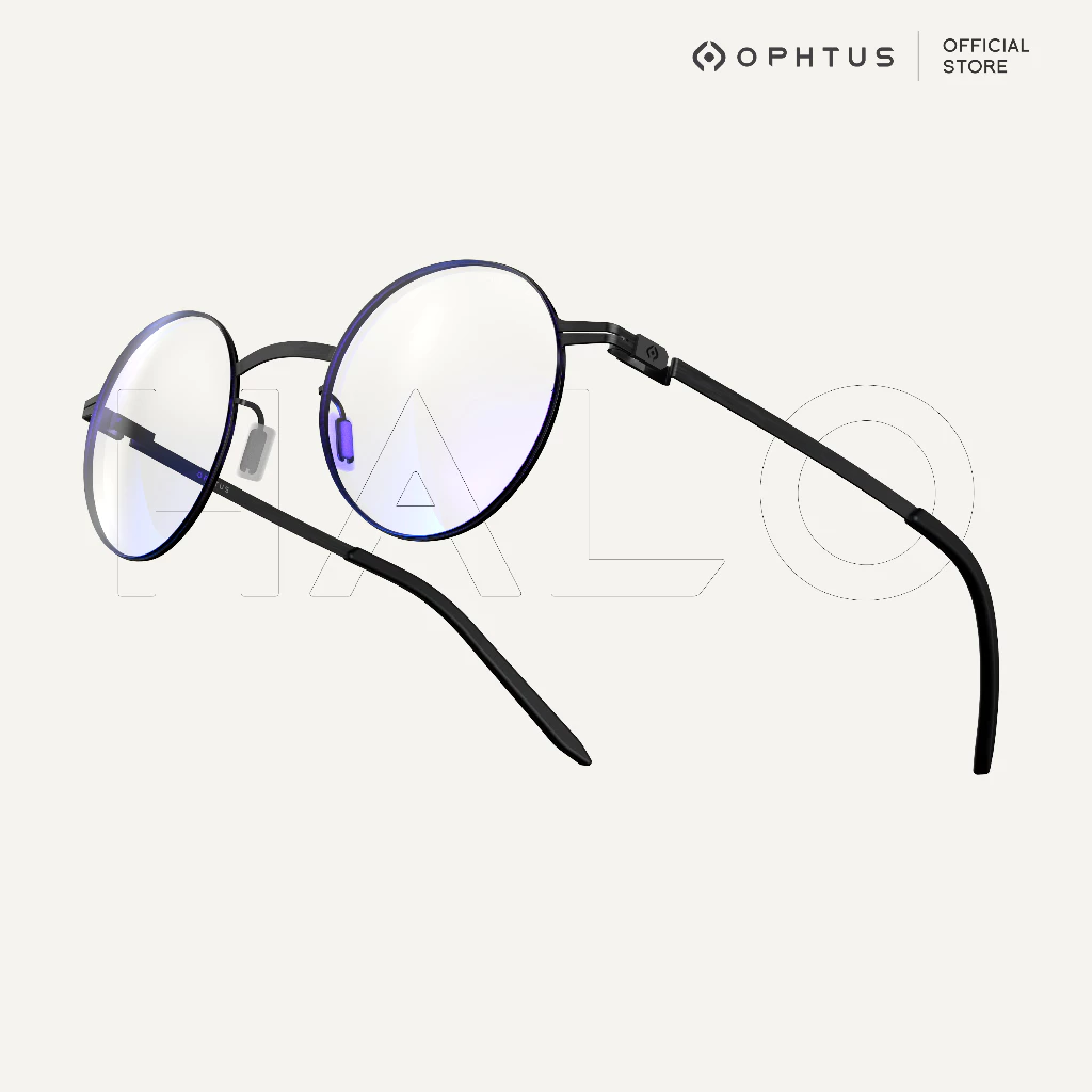 OPHTUS รุ่น Halo แว่นกรองแสงสำหรับเกมเมอร์ เลนส์ RetinaX Clear https://wayoza.com