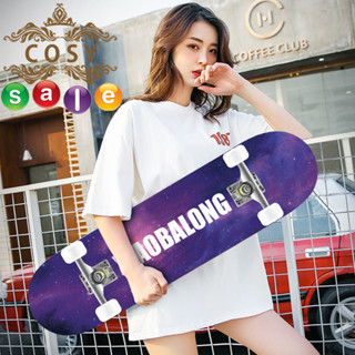 A72-Joylife สเก็ตบอร์ด 4 ล้อ Skateboard 70 cm. สะเก็ตบอร์ด สเก็ตบอร์ดเด็ก ทรัคอลูมิเนียม ล้อ PVC กริปเทปกันลื่น พร้อมส่ง