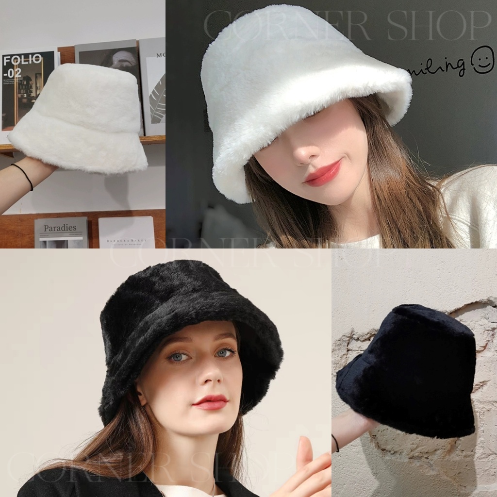 ราคาและรีวิวพร้อมส่งจากไทย หมวกบัคเก็ต หมวกกันหนาวผู้หญิง สไตล์ญี่ปุ่น ทรงแคบปิดหน้า