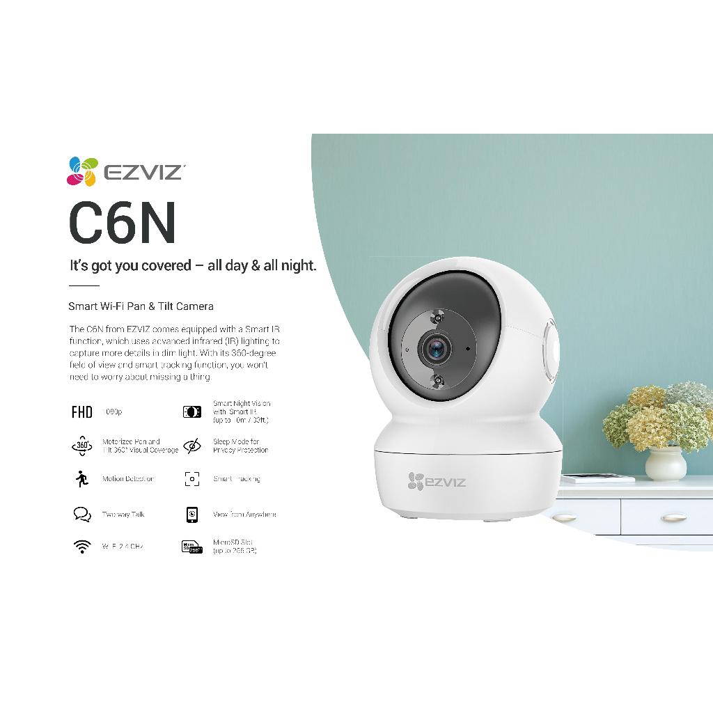 ezviz-กล้องวงจรปิดไร้สาย-2mp-รุ่น-c6n-1080p-wi-fi-pt-camera-กล้องวงจรปิดภายใน-ระบบติดตามอัจฉริยะ-สื่อสาร-2ทาง