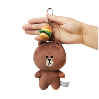 พร้อมส่ง • พวงกุญแจหมีบราวน์ Line Friends (ไม่มีกล่องใส)