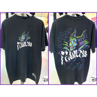 เสื้อDisney ลาย Maleficent 😈 ( Villains Disney ) สีดำ ฟอกเฟด (TMA-014)