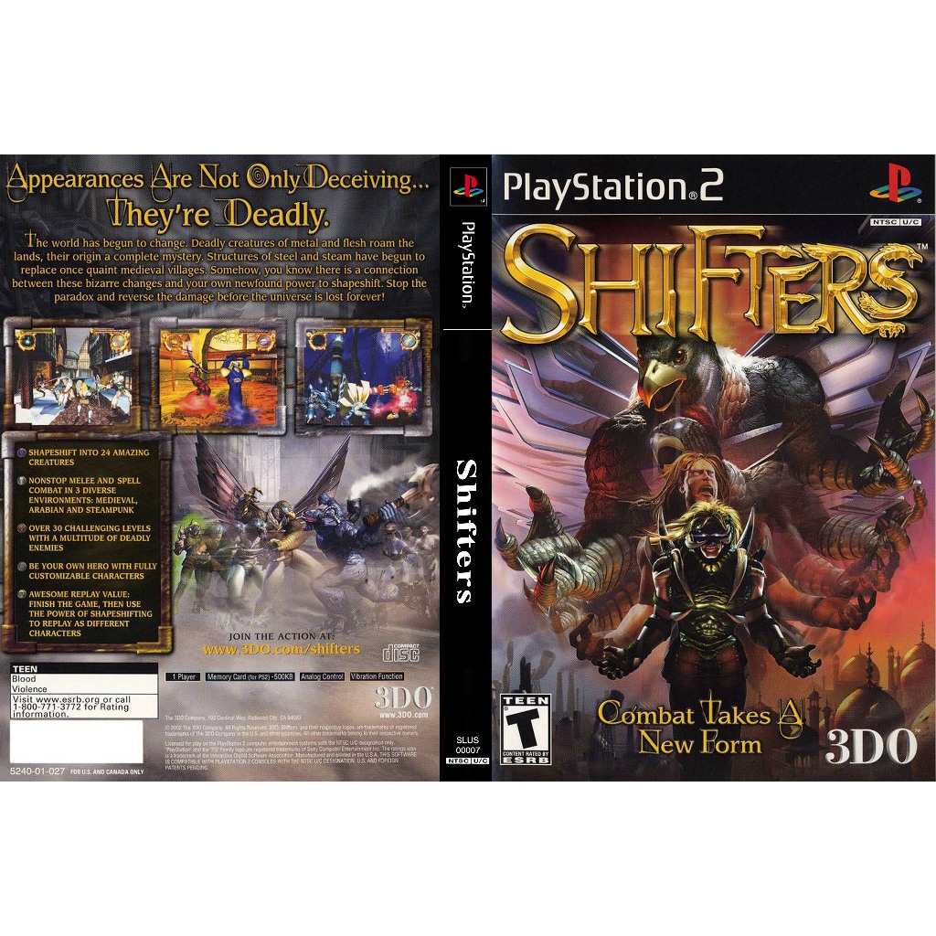 แผ่นเกมส์ PS2 Shifters สกรีนแผ่น คุณภาพ ส่งไว (DVD) Shopee Thailand