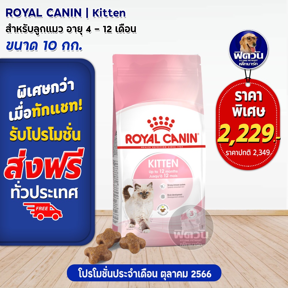 royal-canin-kitten-ลูกแมว4-12เดือน-ขนาด-10-0-กก