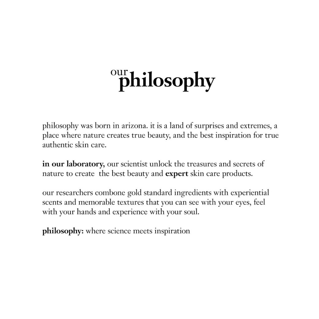 [11.11 Exclusive] PHILOSOPHY BRAND BOX (Saving 50) Shopee Thailand