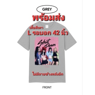 สินค้าลิขสิทธิ์แท้100% และพร้อมส่ง หากไม่เชื่อผ่านได้เลยค่ะ เสื้อ Blackpink Tour T-shirts type4 Grey