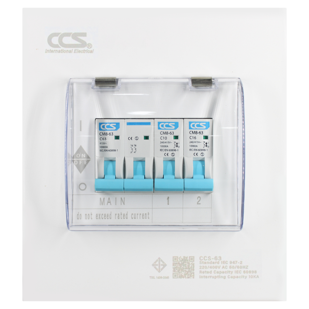 ตู้คอนซูเมอร์ Consumer Unit CCS ตู้ครบชุด 2 ช่อง แบรนด์ CCS รุ่น CCU6 ...