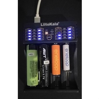 LiitoKala Lii-402 เครื่องชาร์จถ่าน รางชาร์จ 1.2v 3.7v 4 ช่อง ชาร์จไว ...