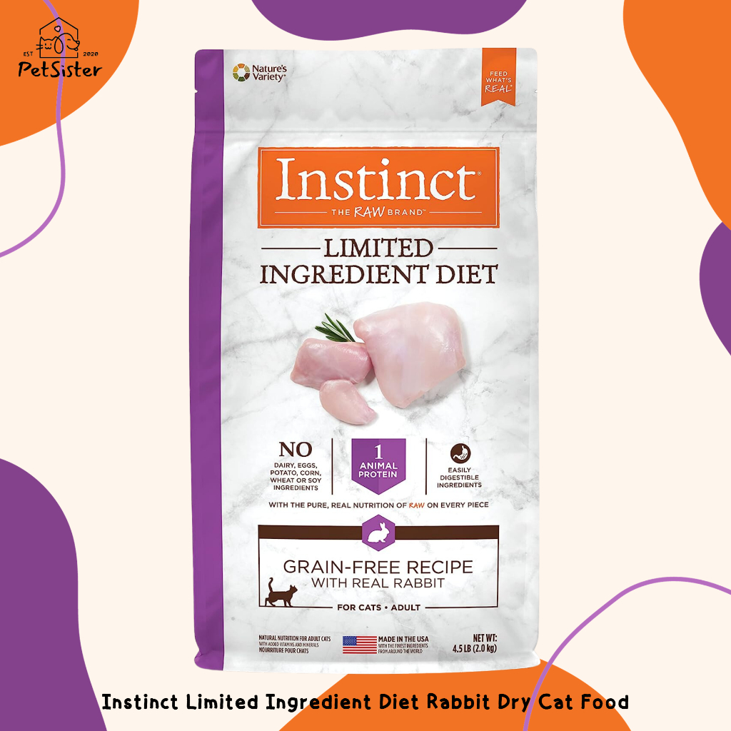 🐱 Instinct Limited Ingredient Rabbit Dry Cat Food 2kg อาหารแมวสูตร ...