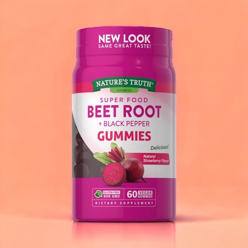 เยลลี่วิตามิน Nature's Truth, Vitamin C, Vitamin D3, Tart Cherry, Beet