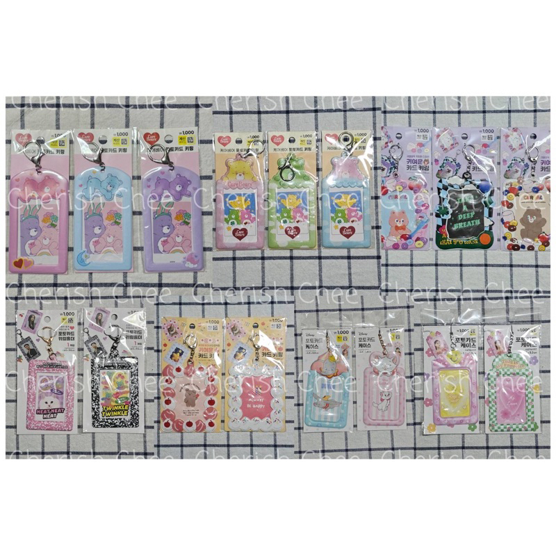 พร้อมส่ง-daiso-korea-kr-เกาหลี-card-holder-ใส่บัตร-ใส่การ์ด-care-bears-ดัมโบ้-มารี-อ่านรายละเอียดก่อนสั่ง