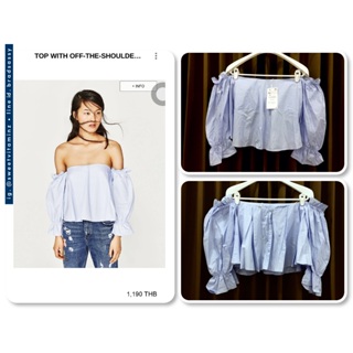 เสื้อน่ารักๆ จาก Zara ของแท้ 100% ใหม่ป้ายห้อยเลยคะ ผ้าเนื้อดีม๊าก ทรงสวยน่ารักคะ