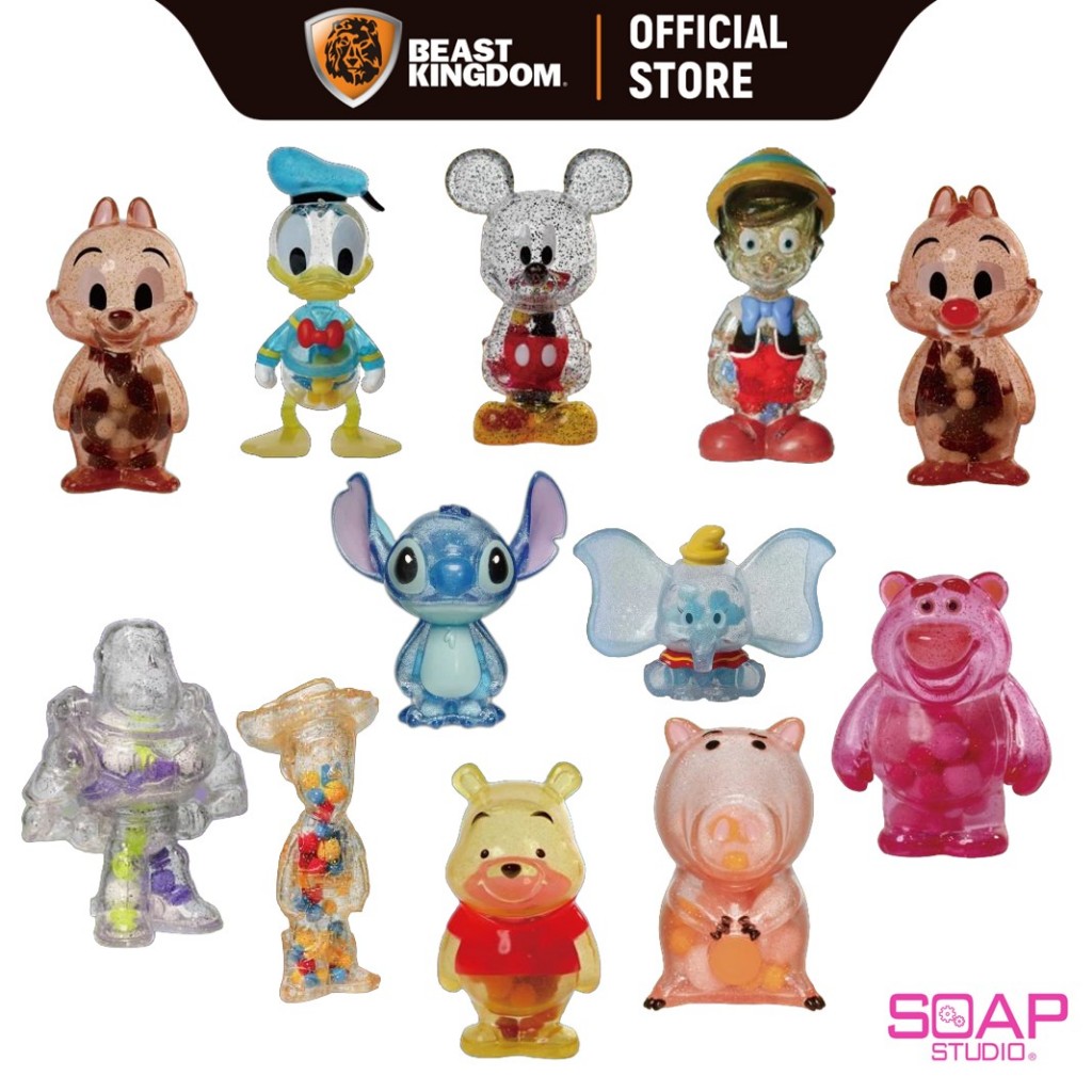 Soap Studio Blop Blop Series Figure Disney DY089 DY091 DY092 DY093