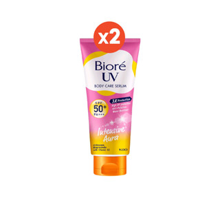 โปรโมชั่น : แพ็ค 2 บิโอเร ยูวี บอดี้แคร์เซรั่ม 150มล Biore UV Anti-Pollution Body Care Serum Intensive Aura SPF50 PA 150 ml.
