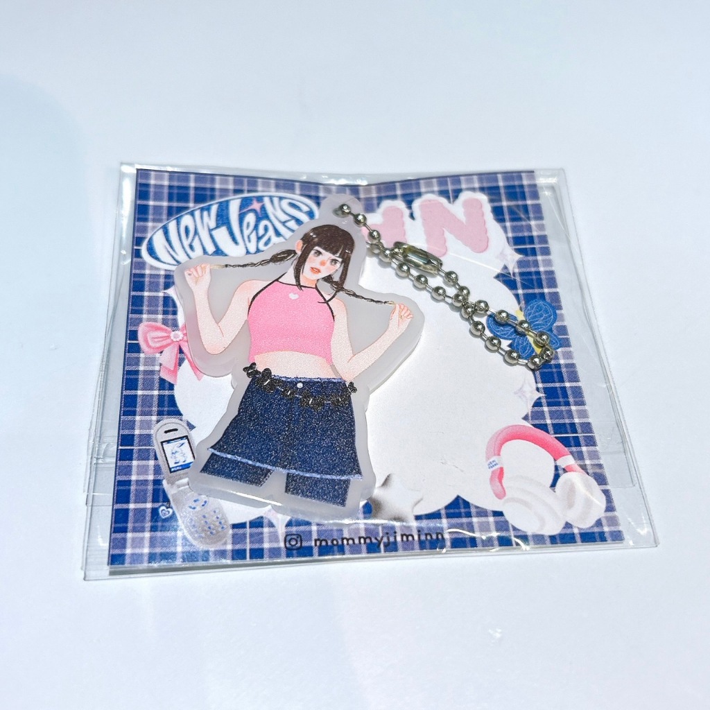 (พร้อมส่ง ) พวงกุญแจนิวจีนส์ keychain NewJeans O!O! SuperShy minji ...
