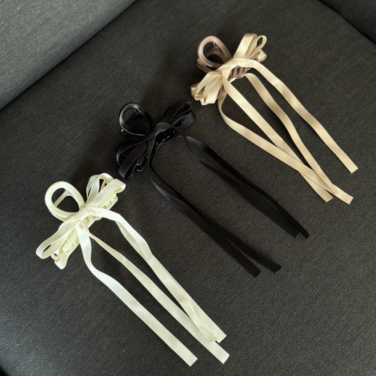 gimmeblessed.co — ribbon deco hair claw (3 colors/ size 8 cm) Shopee Thailand