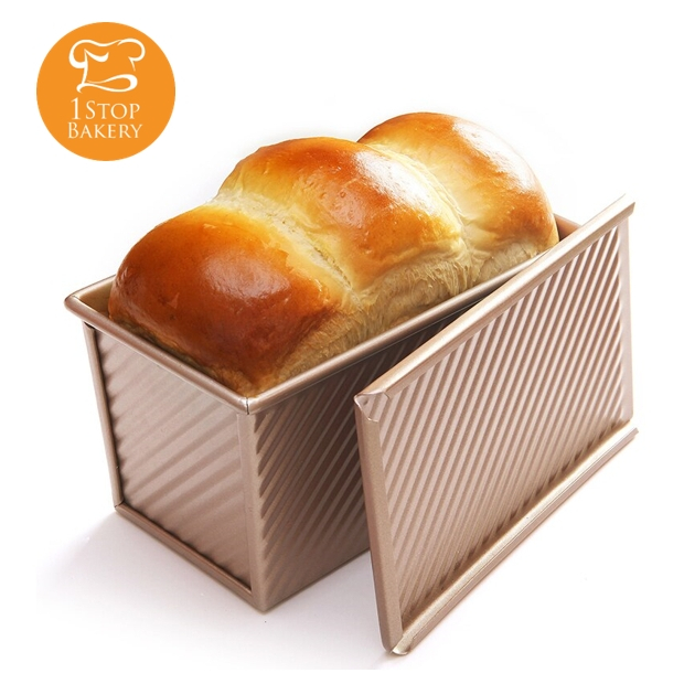พิมพ์ขนมปังขนาด-450-กรัม-golden-non-stick-toast-with-lid-450-gram-18-5x10-5xh11-loaf-pan