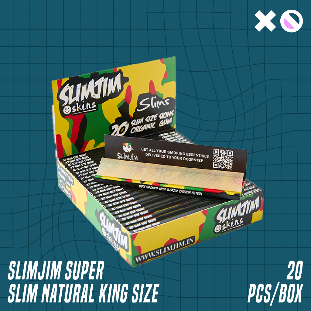 Slimjim - Super Slim Natural KS Paper (Box of 25) | Shopee Thailand