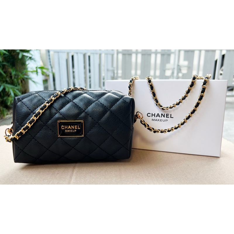 Chanel Makeup Bag กระเป๋า+โซ่ Shopee Thailand