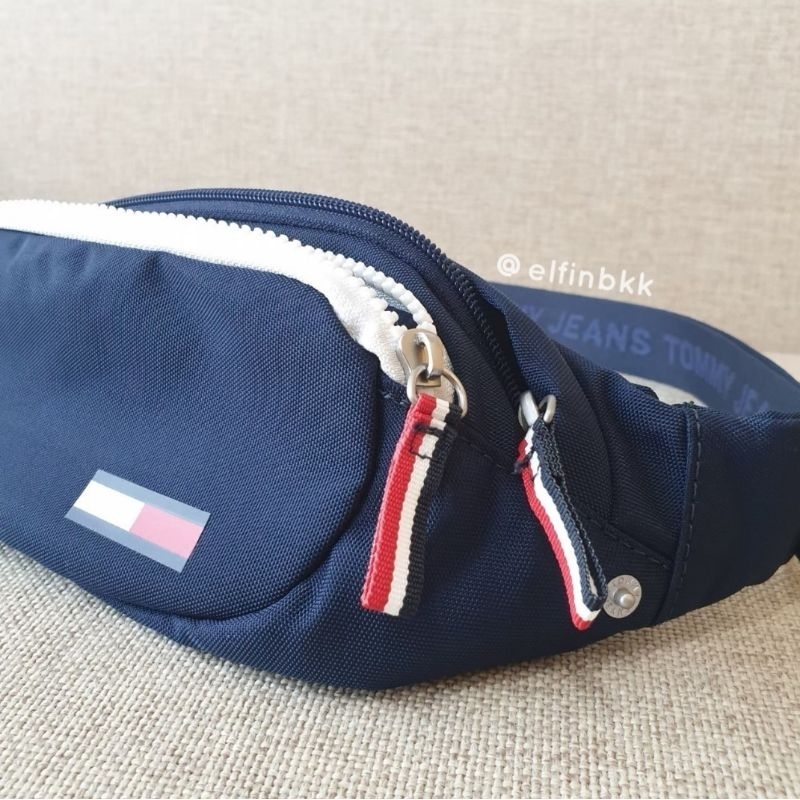 แท้-lt-us-gt-tommy-jeans-city-cool-bum-bag-กระเป๋าคาดอก-คาดเอว-ทอมมี่-สีดำ-สีน้ำเงิน