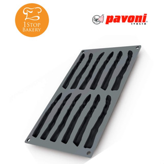 Pavoni GG034S Silicone Mould Asparagus 12 impr./พิมพ์ซิลิโคนหน่อไม้ฝรั่ง