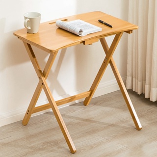 โต๊ะกินข้าว โต๊ะพับได้ ปรับความสูงได้ พับเก็บได้ Folding table convincing6