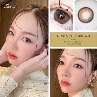 🔥คอนแทคเลนส์✨ขนาดมินิ✨Brown✨Costa Chic (Luxzylens)