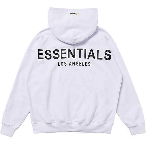 ESSENTIALS BACK LOGO 3M LA HOODIE (WHITE) | Shopee Thailand