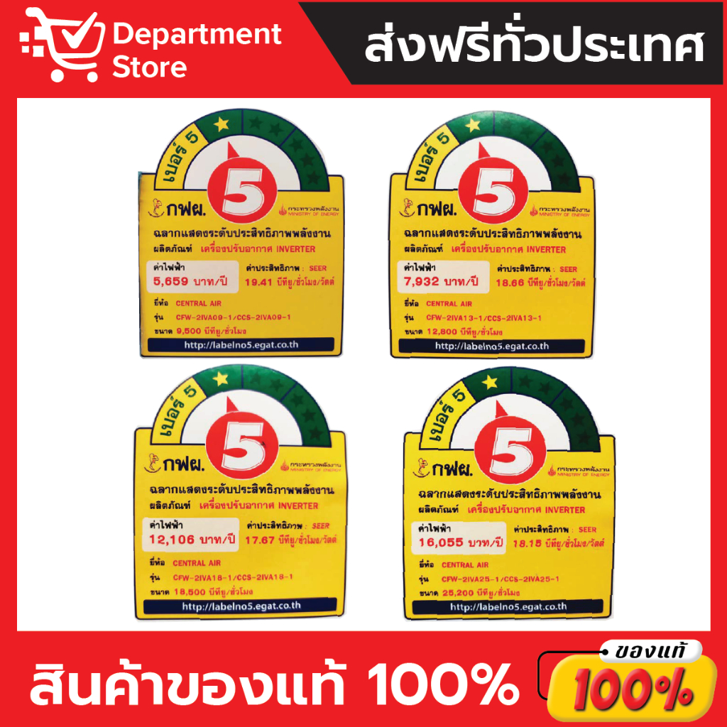 แอร์-เซ็นทรัลแอร์-centralair-แบบติดผนัง-inverter-ประหยัดไฟ-เบอร์-5-รุ่น-2iva-แถมท่อน้ำยาแอร์-4-เมตร