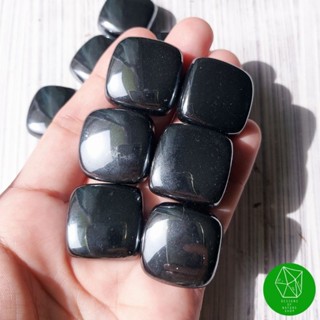 แร่เฮมาไทต์ขัดมันทรงสี่เหลี่ยมแบน(Hematite Tumbleds)​