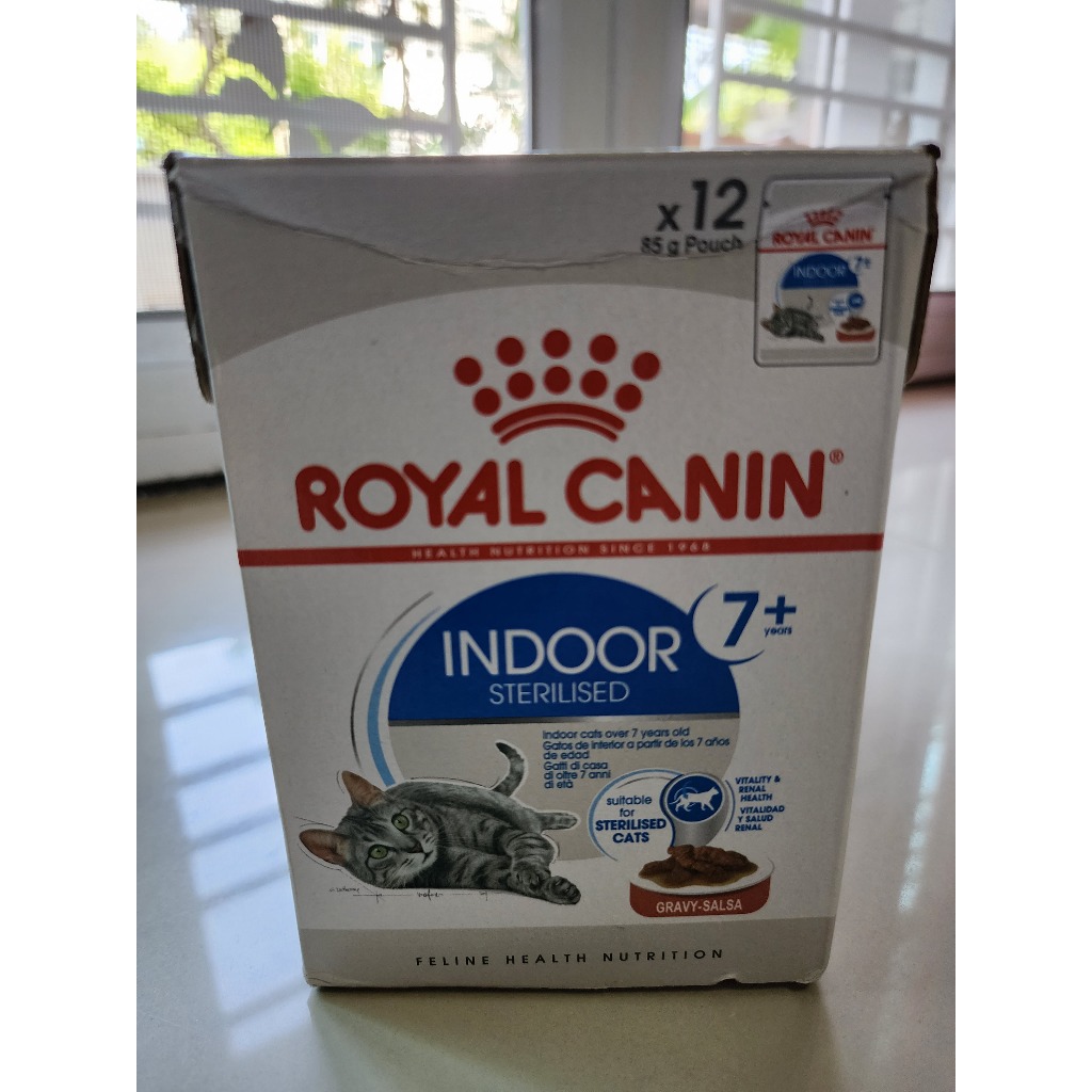 Royal canin Indoor sterilised 7+ อาหารเปียกสำหรับแมวสูงวัย | Shopee ...
