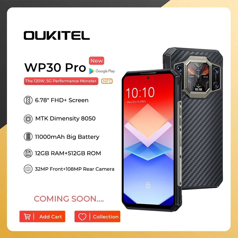 Oukitel Wp Pro W Charge Rugged Smartphone Gb Gb Mah Fhd Mobile Phone