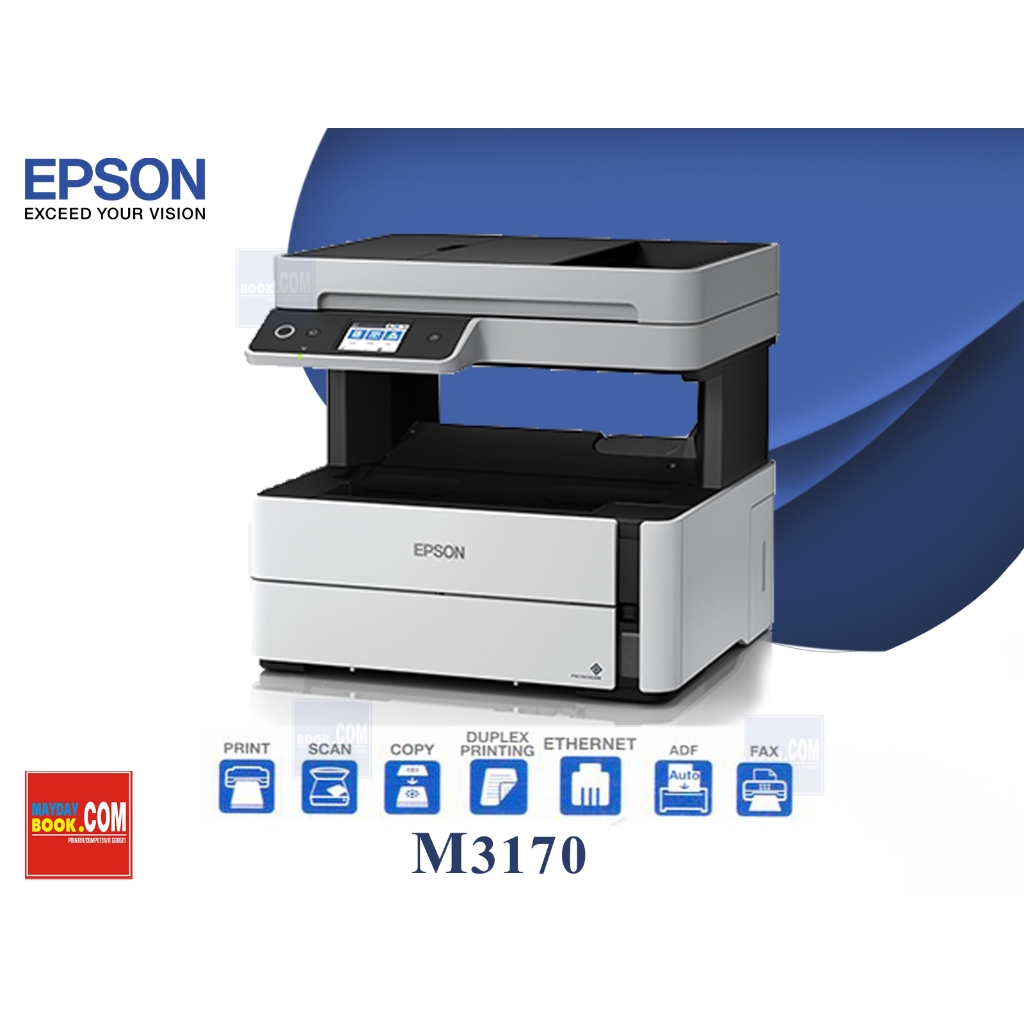 EPSON M3170 Mono inkjet Printer ปริ้นเตอร์อิ๊งเจ๊ท ขาว-ดำ มัลติฟังชั่น ...