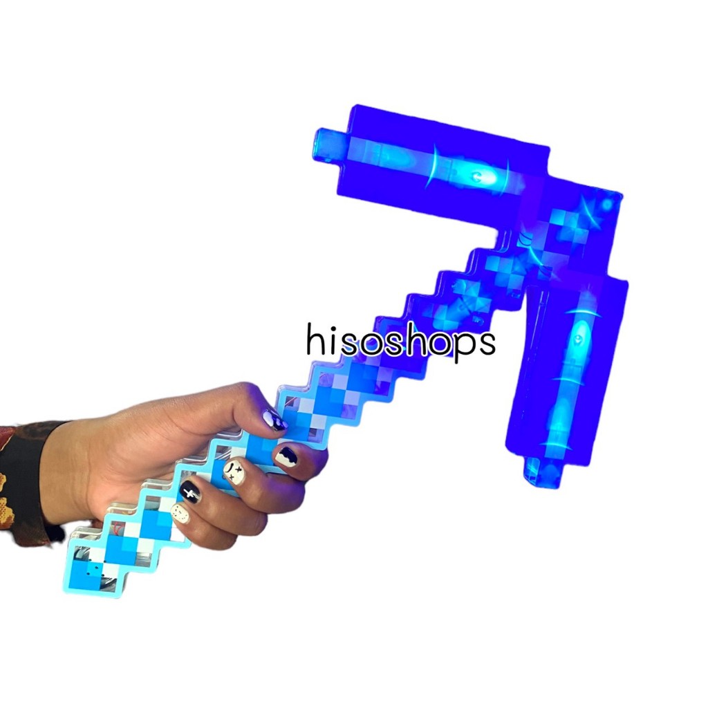 PICKAXE LIGHT MINECRAFT ที่ขุดแร่มายคราฟ ดาบมายคราฟ LED มีเสียงมีไฟ งาน ...
