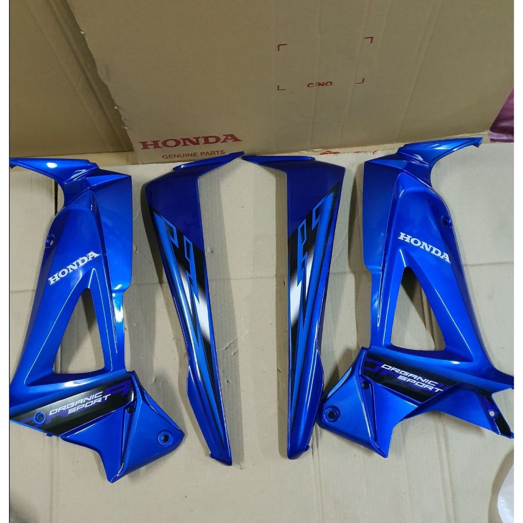 ชุดสี wave100x wave125x สีน้ำเงินล้วน เฟรมรถ เวฟ100x | Shopee Thailand
