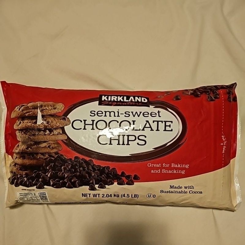 Kirkland Signature SemiSweet Chocolate Chips 2.04 KG Shopee Thailand