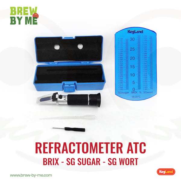 Brix/Specific Gravity Refractometer with ATC & LED Light Shopee Thailand